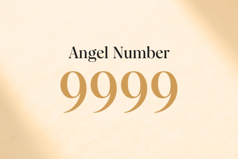 angel number sequence 9999 on a beige background