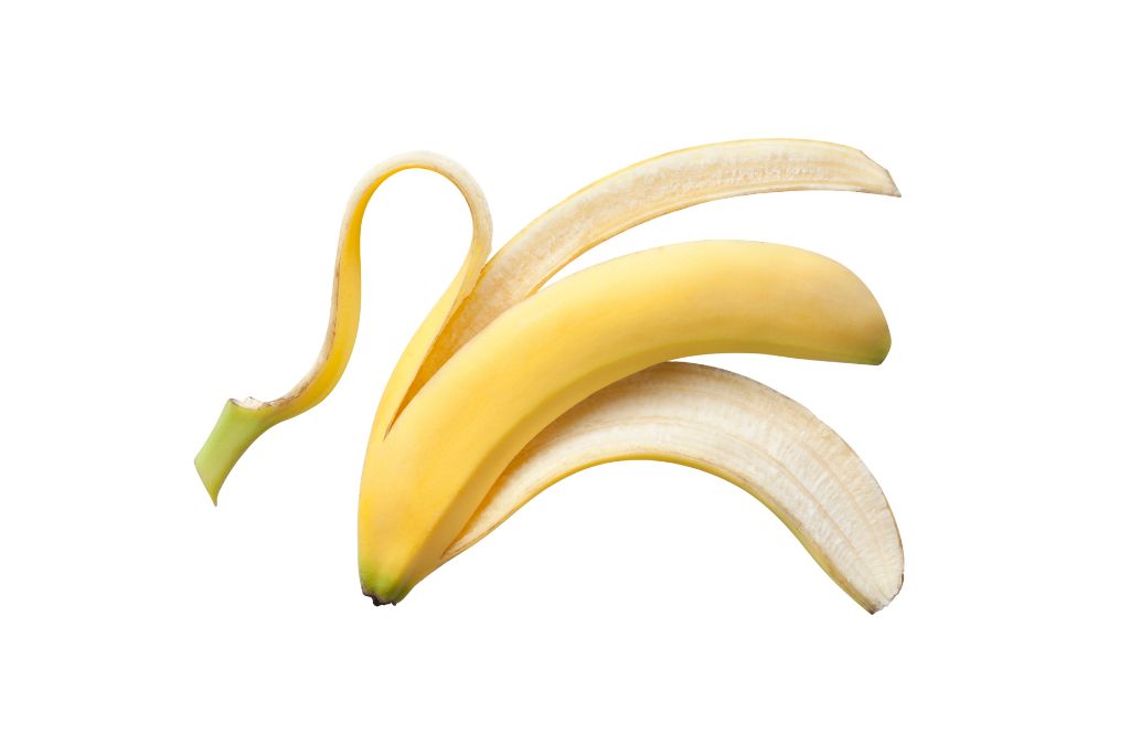 Banana Peel on a white background