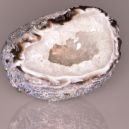A Banded Agate on a reflective background