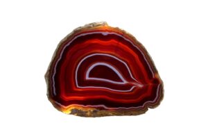 Banded Agate on a white background. Image Source: wikimedia.org | Hgrobe