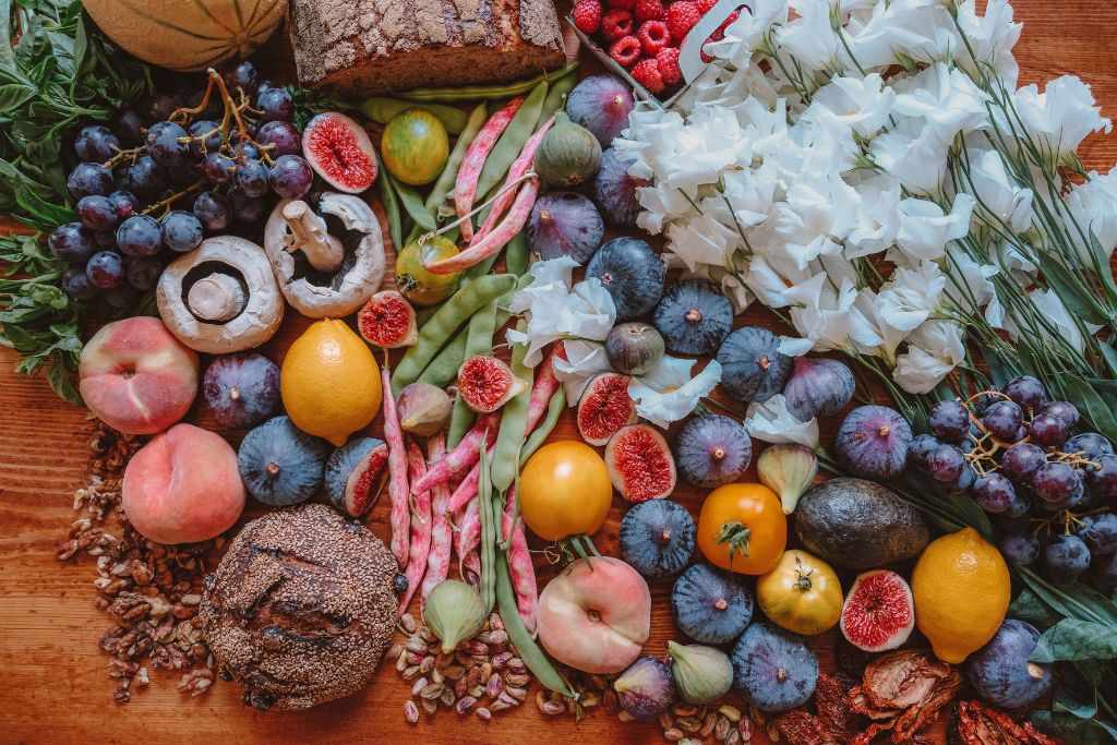 Different kinds of fruits on the table