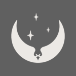 A custom graphic icon for Hine-Nui-Te-Po