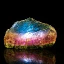 Rainbow Tourmaline with black background