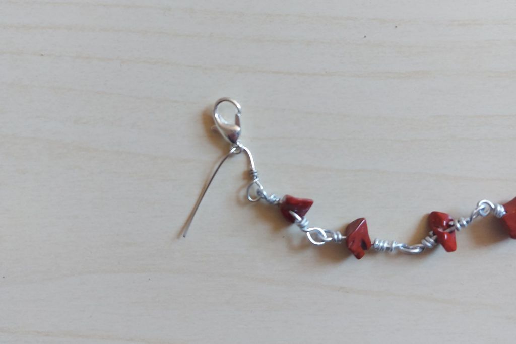 a clasp was added on the end of the bracelet