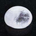 White agate on a black background