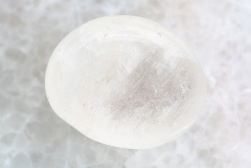 White agate on a whitish background