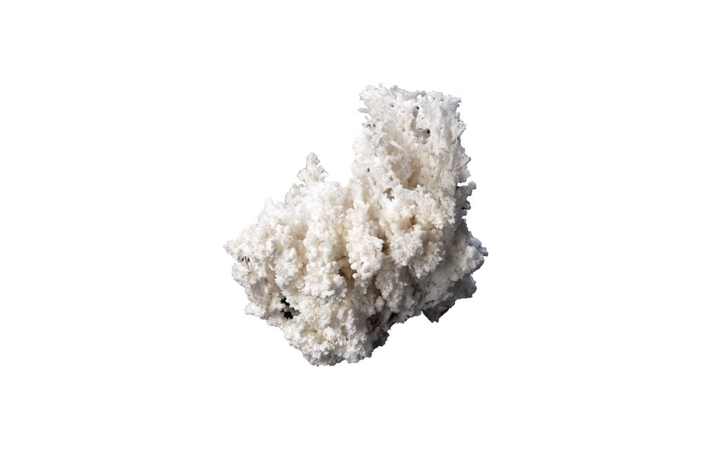 aragonite on white background