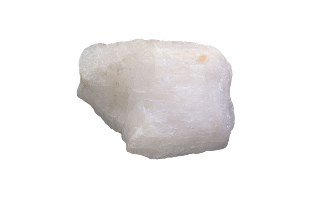 cryolite chunk on white background