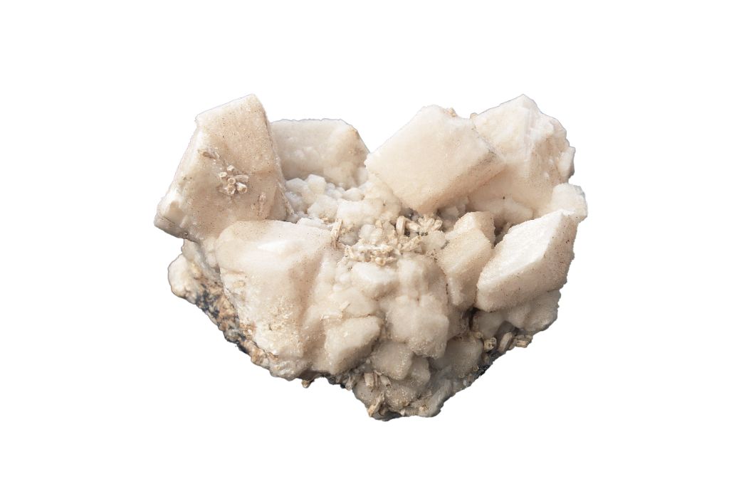 dolomite on white background