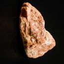 Feldspar crystal on a black background