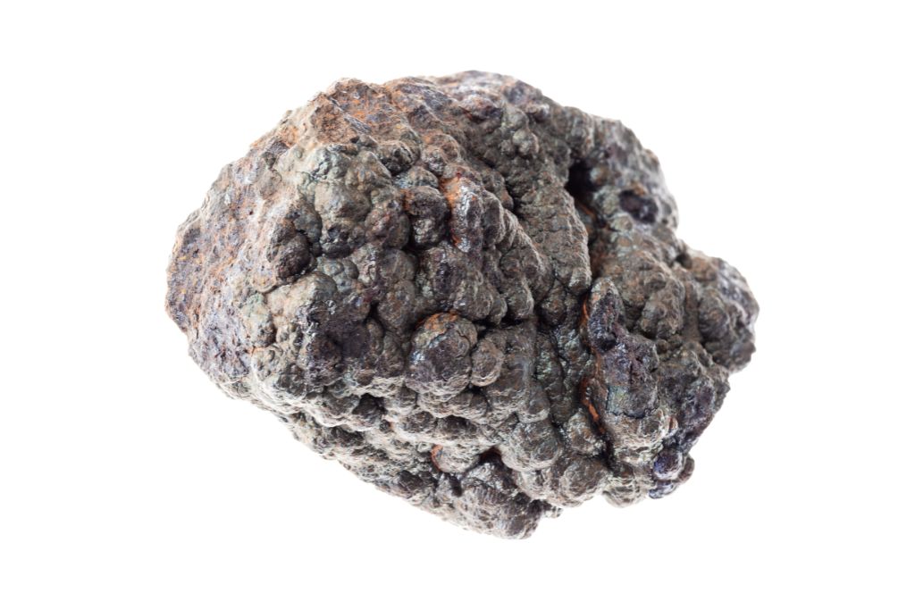 goethite on white background