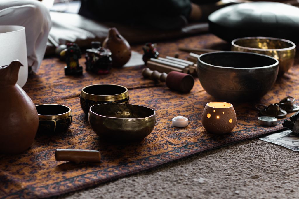 singing bowls were used for cleansing crystals