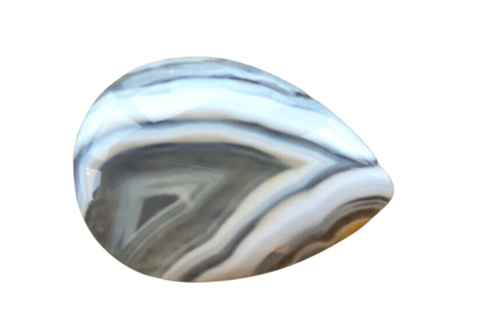 Botswana Agate on a white background. Source: Etsy | MamiesGemShop