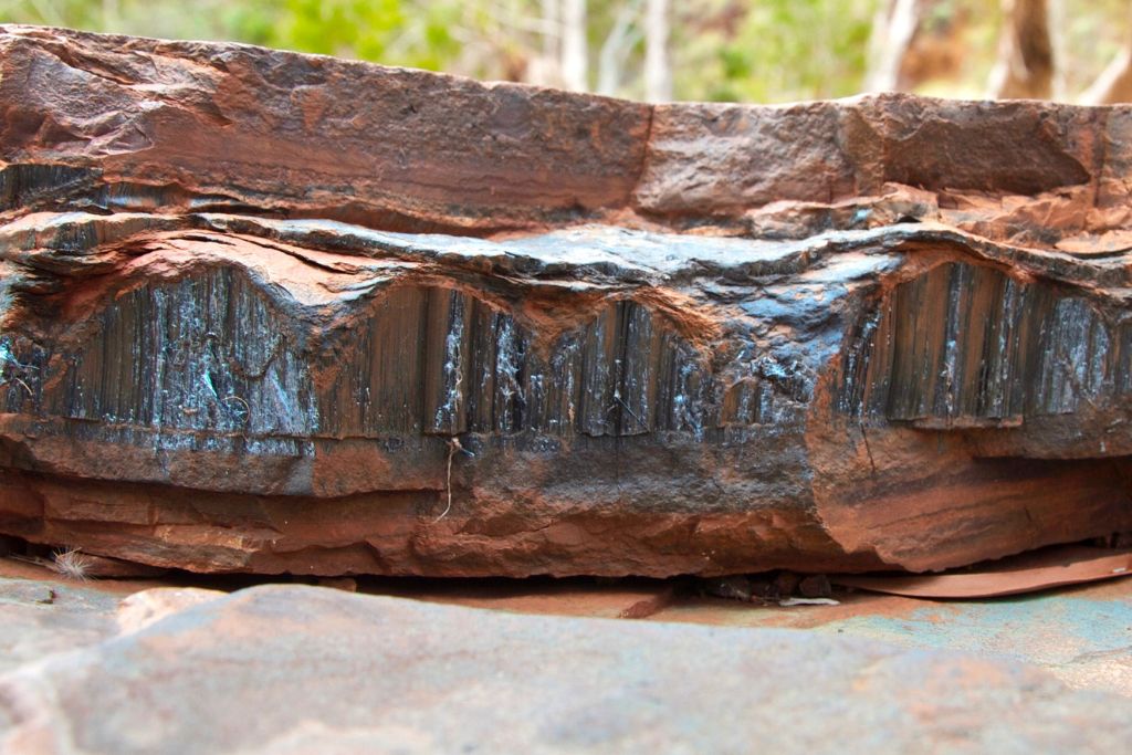 A big chunk of Crocidolite crystal