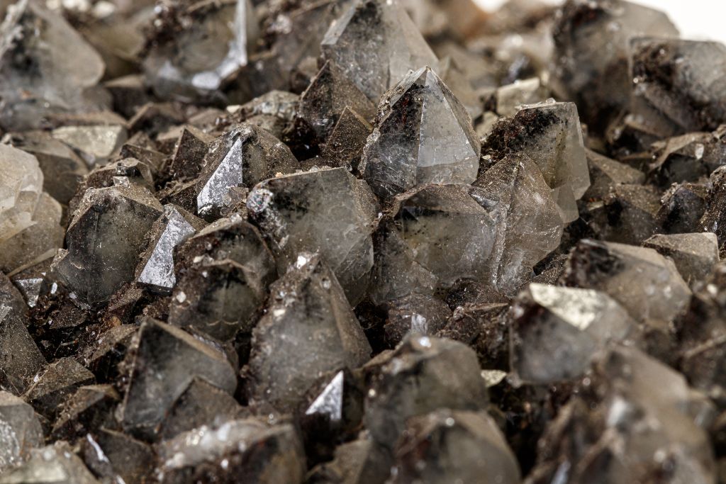 a close-up of an Ilvaite Crystal