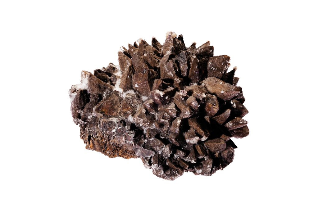 Siderite on a white background