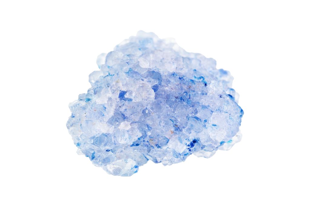 Celestine Crystal on a white background