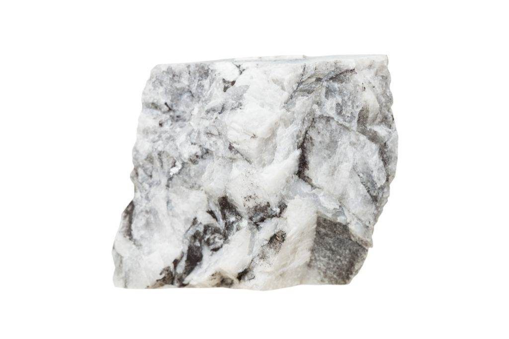 Magnesite Rock on a white background