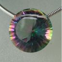 Mystic Topaz on a gray background