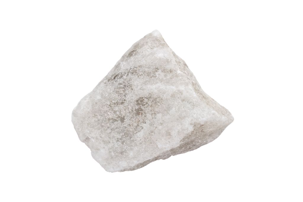 Sea Salt Crystal on a white background