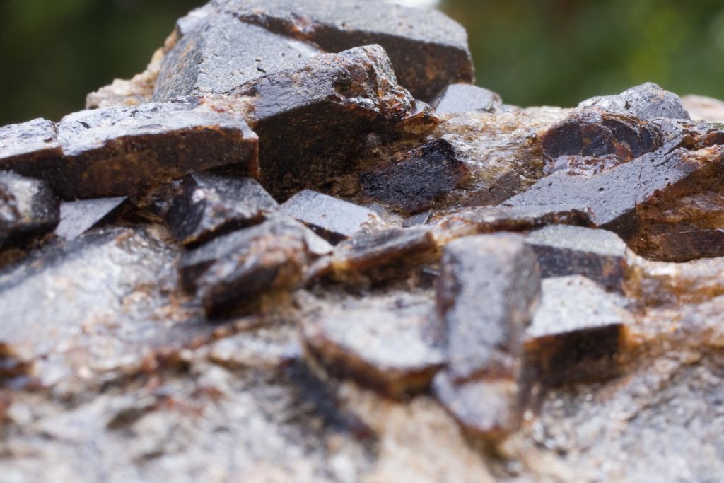 big mass of Staurolite in nature