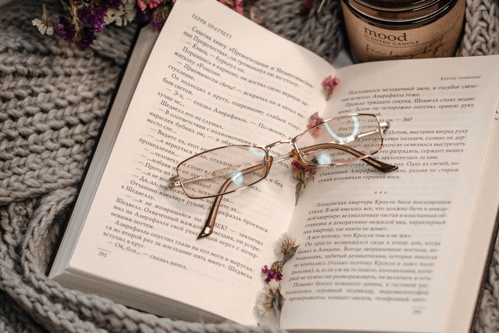 Reading Glasses on a book