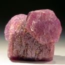 corundum chunk on dark background