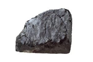 isolated magnetite on white background