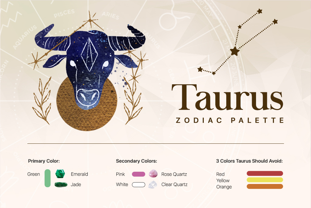 graphic design table for Taurus Color Palette
