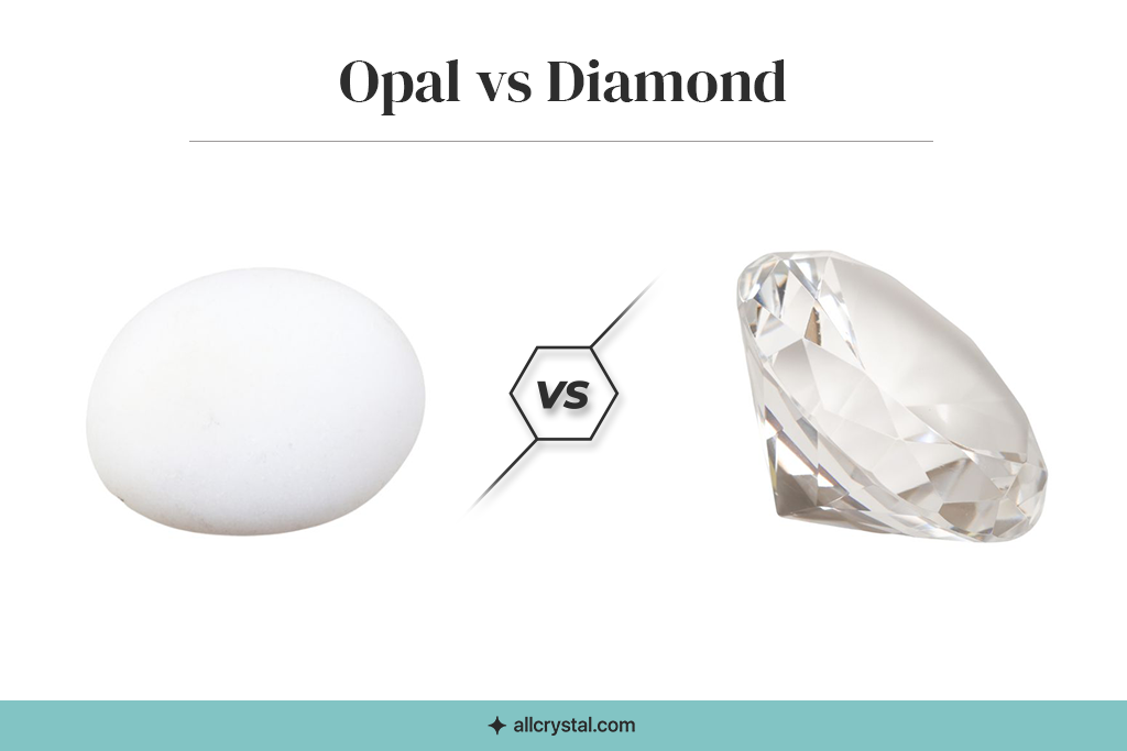 A custom graphic for opal vs diamond