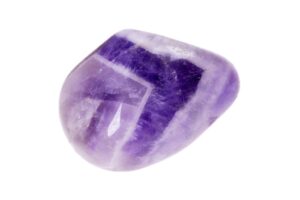 Chevron Amethyst on a white background