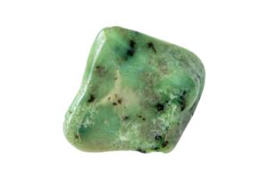 Green Grossular Garnet Aka Tsavorite Garnet on a white background