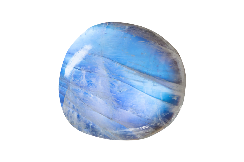 Moonstone with white background