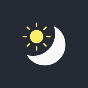A custom graphic icon for Nuit