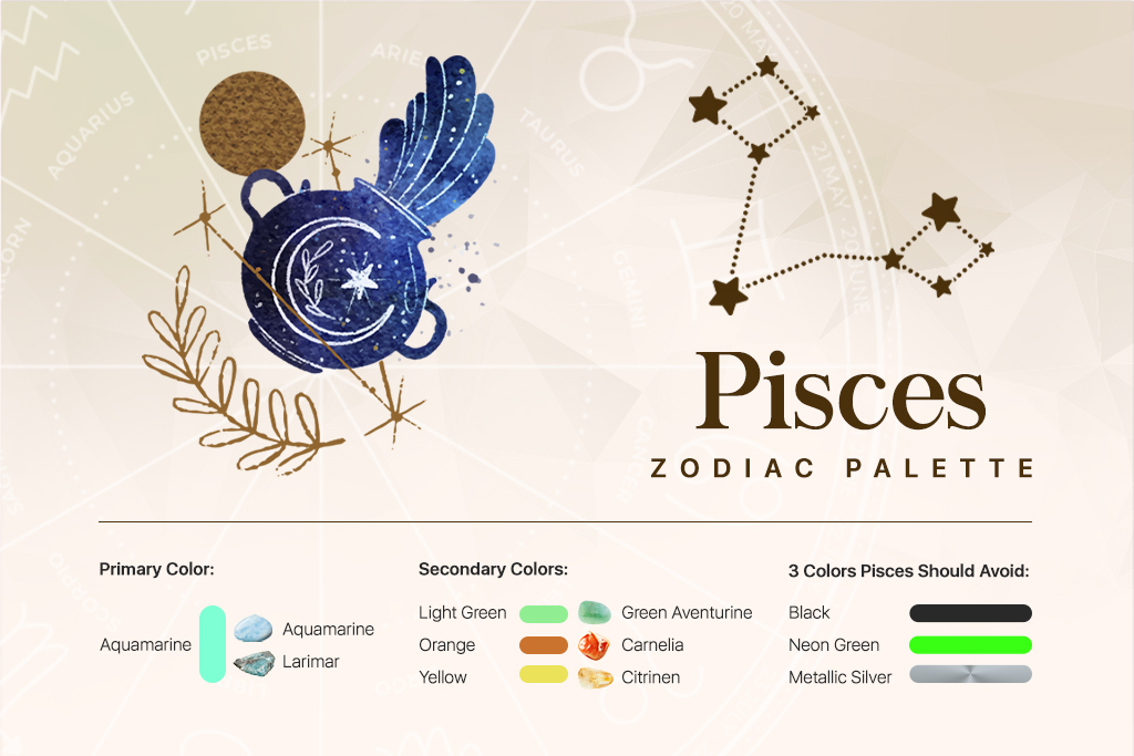 graphic design table for Pisces Color Palette