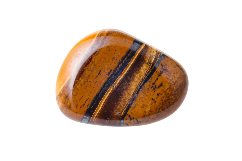 Tiger's Eye with white background 