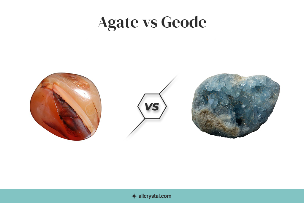 A custom graphic for Agate vs Geode