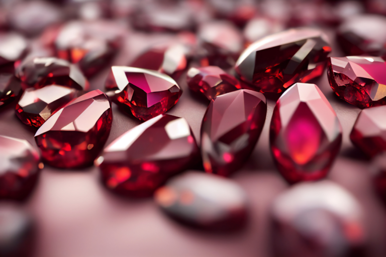 photo of garnet crystals