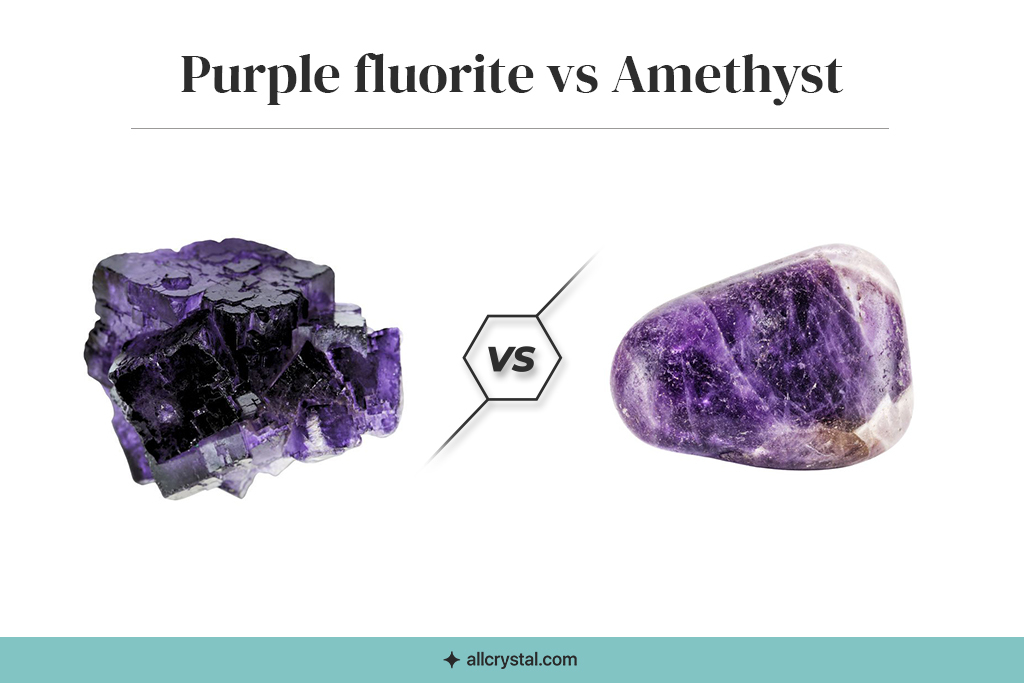 A custom graphic for Purple Fluorite vs Amethyst