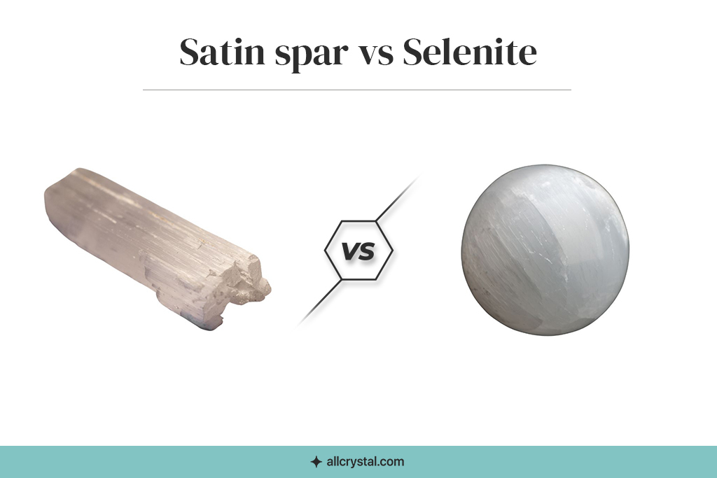 A custom graphic for Satin Spar vs Selenite