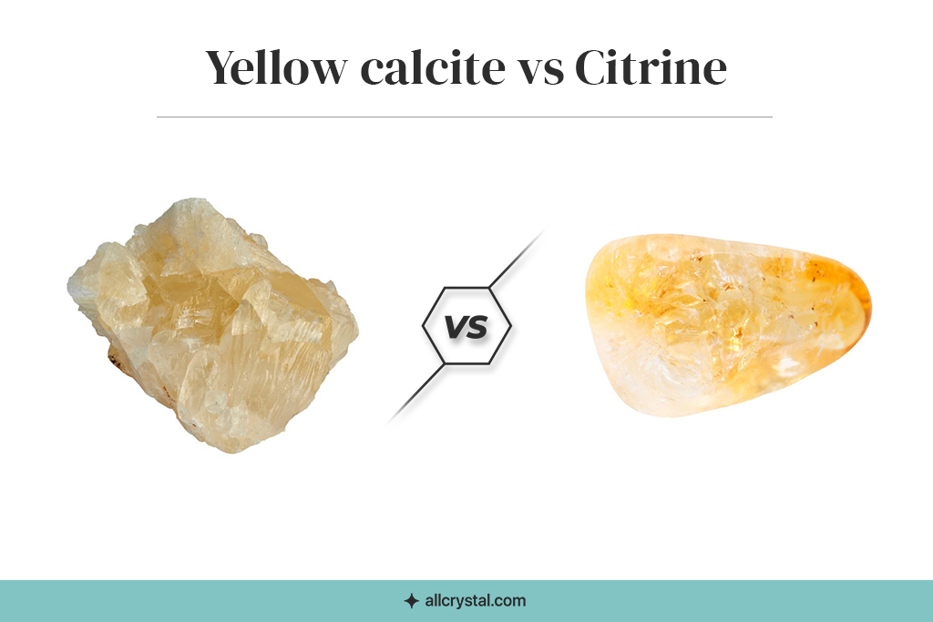 A custom graphic for Yellow Calcite vs Citrine