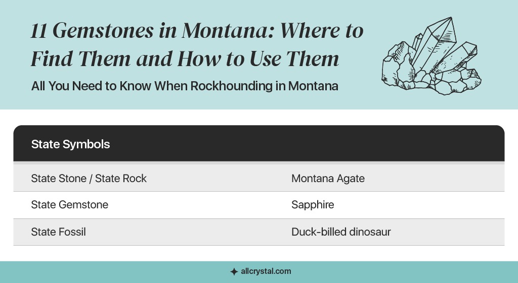 graphic design table for All You Need to Know When Rockhounding in Montana