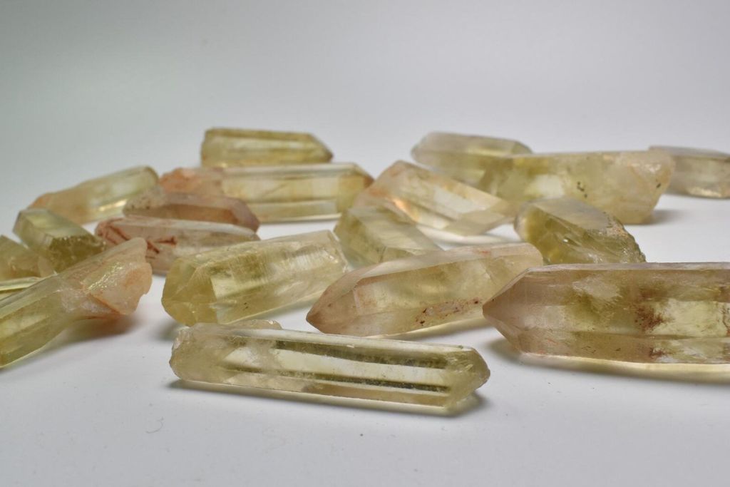 Kundalini Quartz crystals on gray background Source: Etsy | CalderCrystals