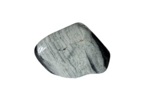 Silver Leaf Jasper on a white background