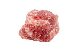 Strawberry Quartz on a white background