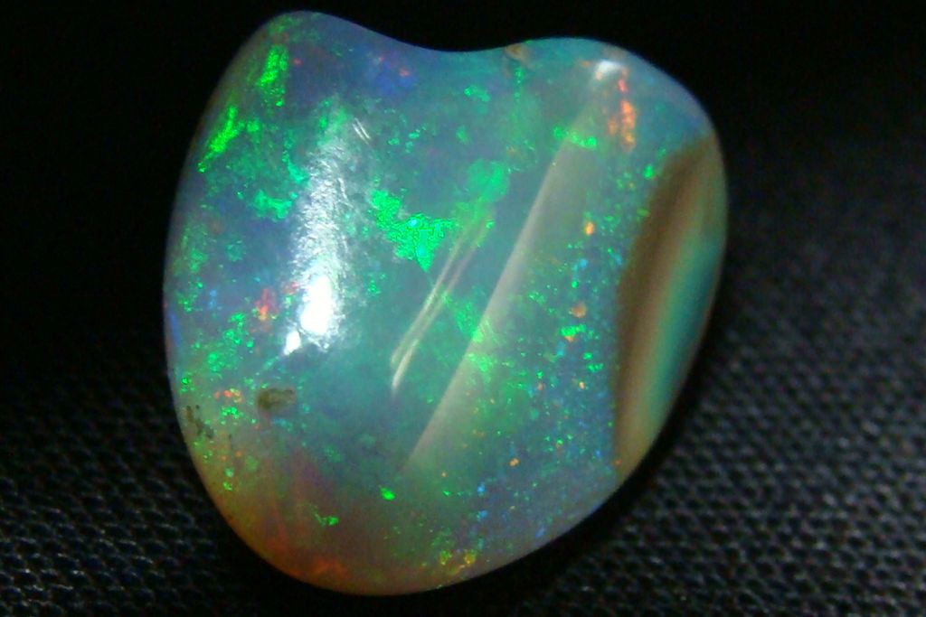 welo opal on a dark background