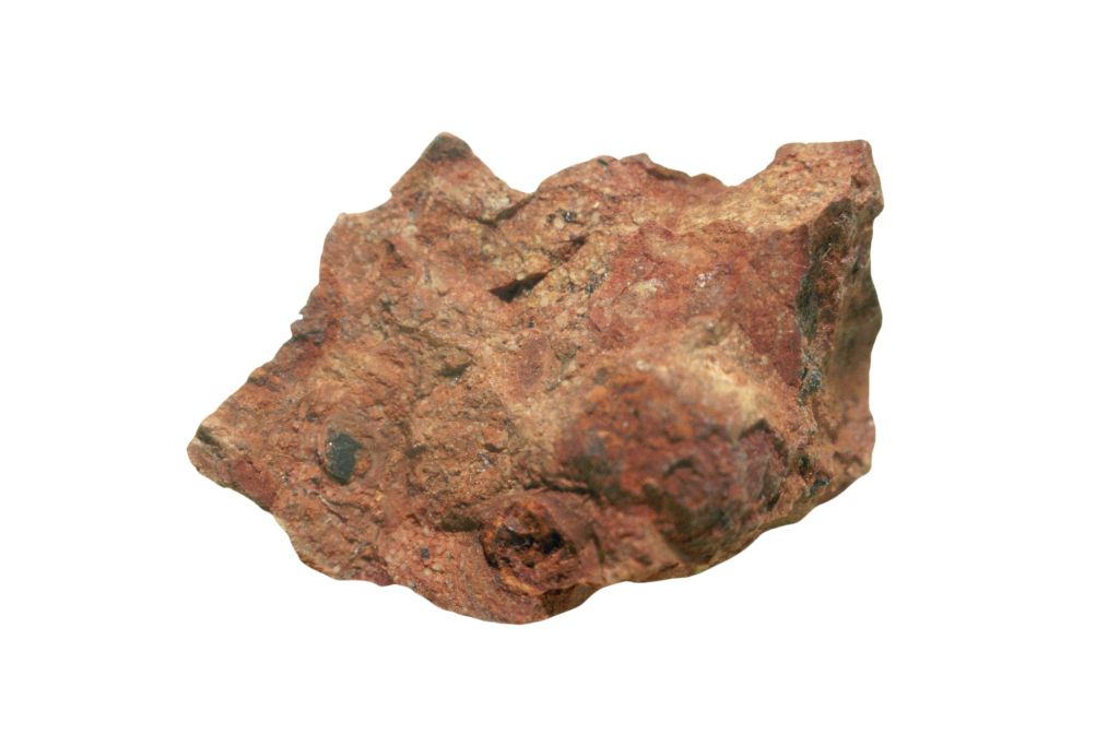 bauxite on white background