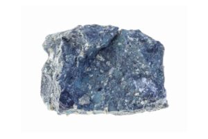 kimberlite raw chunk on white background