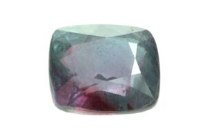 Alexandrite Garnet on white background