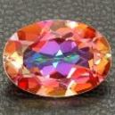 Azotic Topaz on a rock pattern surface